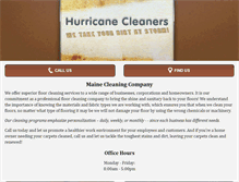 Tablet Screenshot of hurricanecleaners.com